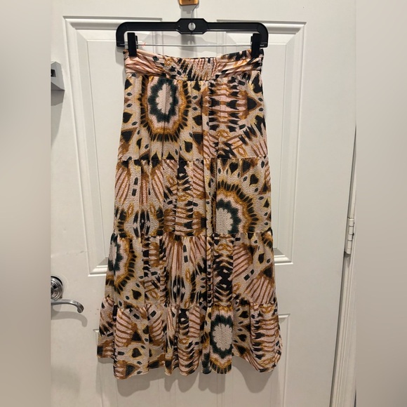 ba&sh Venus  Geometric Midi-Skirt small - Picture 3 of 4